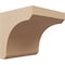 Ekena Millwork 8"W x 8"D x 8"H Wide Legacy Rough Cedar Woodgrain TimberThane Corbel, Primed Tan CORUR08X08X08LGYRCPR - alternate 1